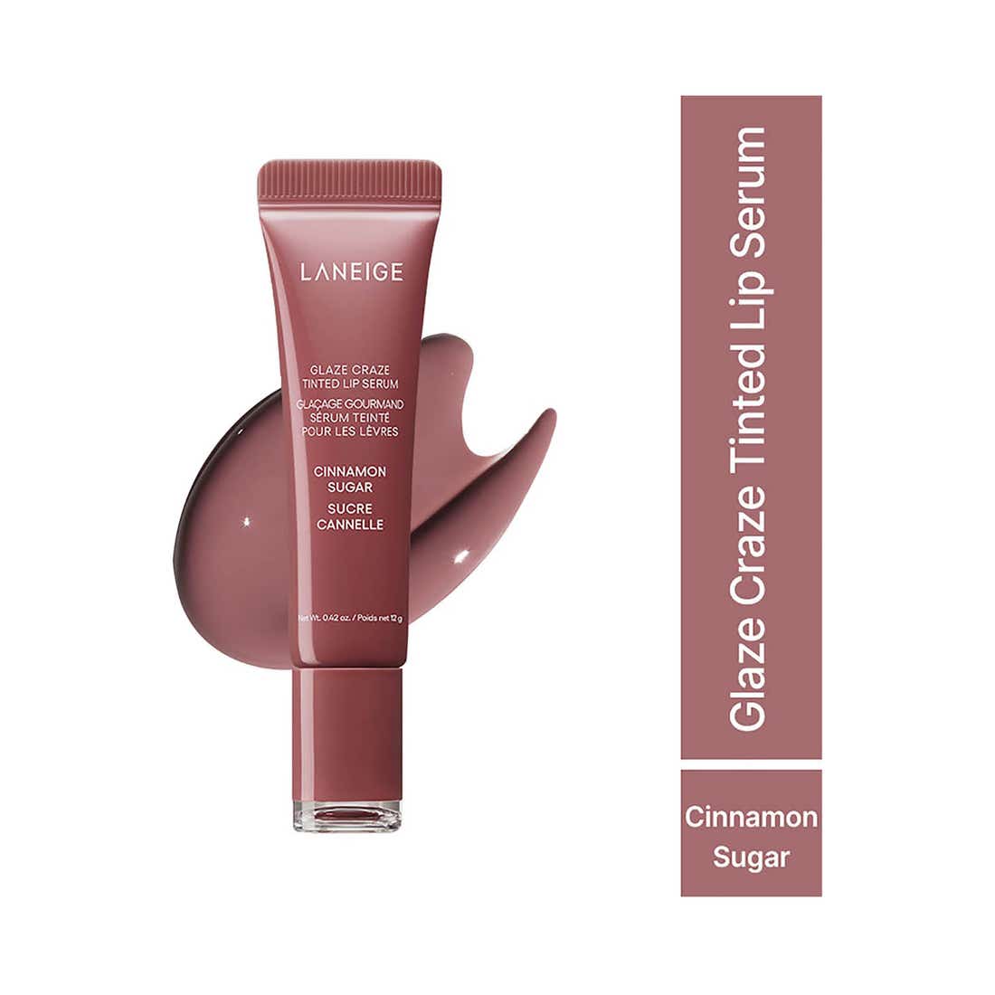 Laneige Glaze Craze Tinted Lip Serum – Cinnamon Sugar (12 g).