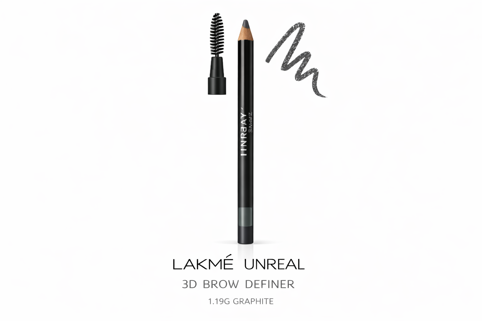 LAKME UNREAL 3D BROW DEFINER 1.19G GRAPHITE - Kunchals