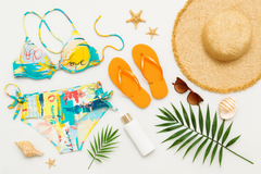Tropical Splash Tie-Up Bikini Set