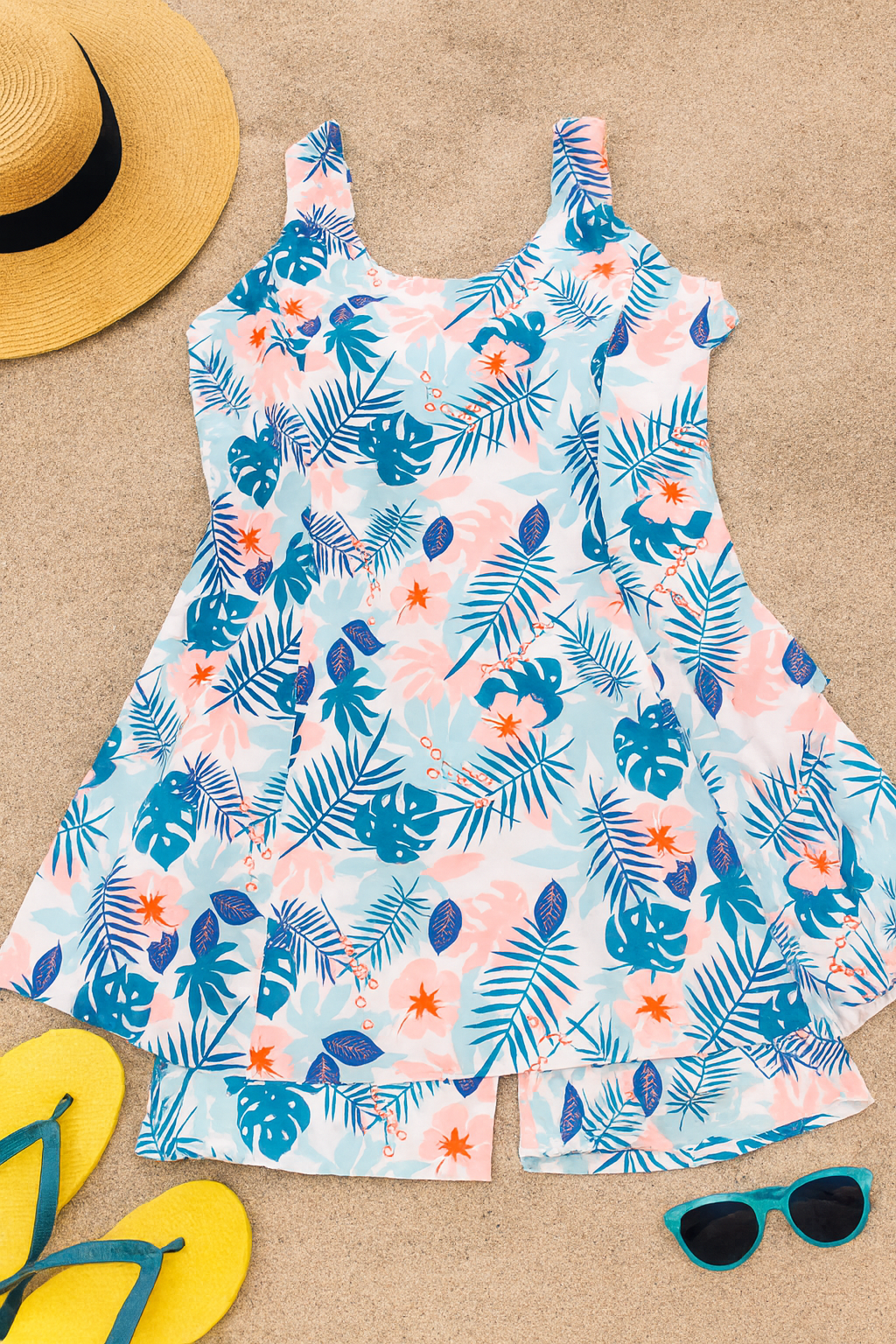 COASTAL BLOOM RELAXED DRESS