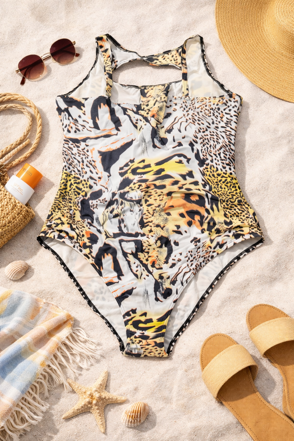 Jungle Glow Statement One-Piece