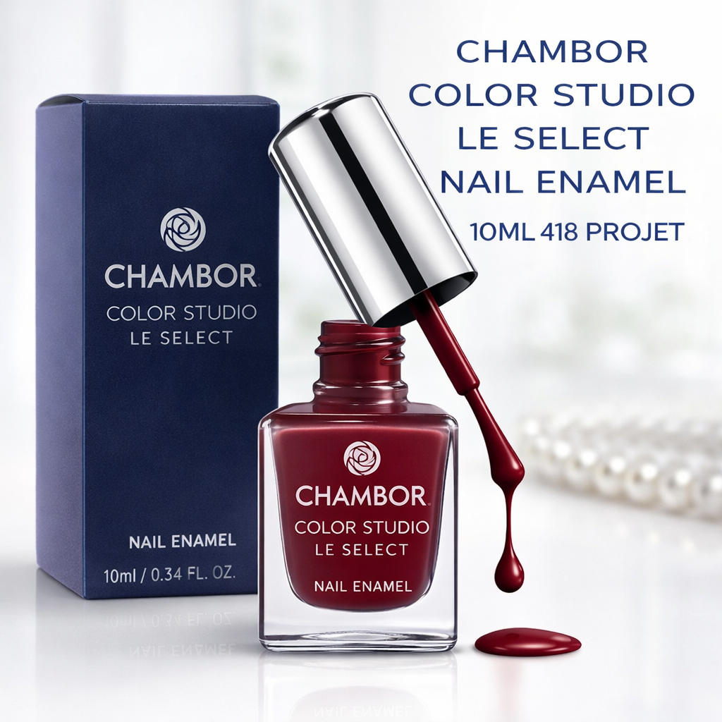 CHAMBOR COLOR STUDIO LE SELECT NAIL ENAMEL 10ML 418 PROJET - Kunchals