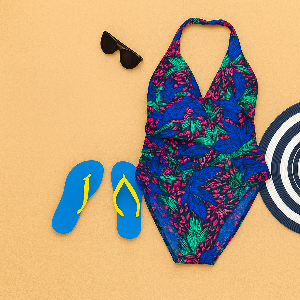 Tropical Paradise Halter Monokini