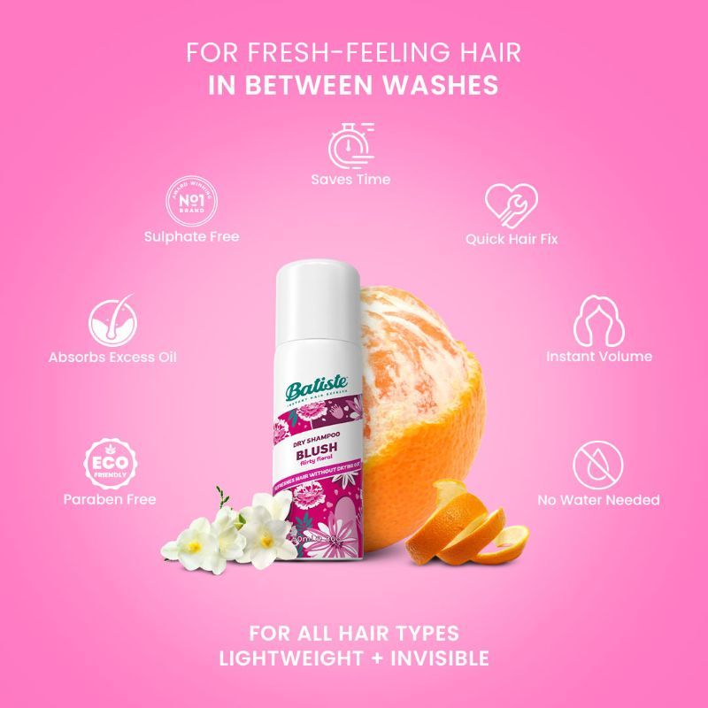Batiste Instant Hair Refresh Dry Shampoo Floral & Flirty Blush - 50mL