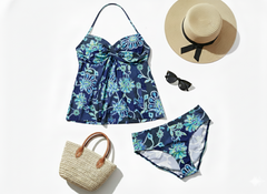 Ocean Bloom Tankini Set