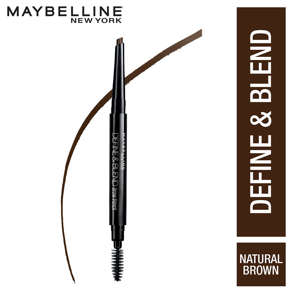 MAYBELLINE DEFINE & BLEND ANGLED BROW PENCIL  0.16G NATURAL BROWN