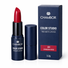 CHAMBOR COLOR STUDIO TRES MATTE LIPSTICK-201,3.2G - Kunchals