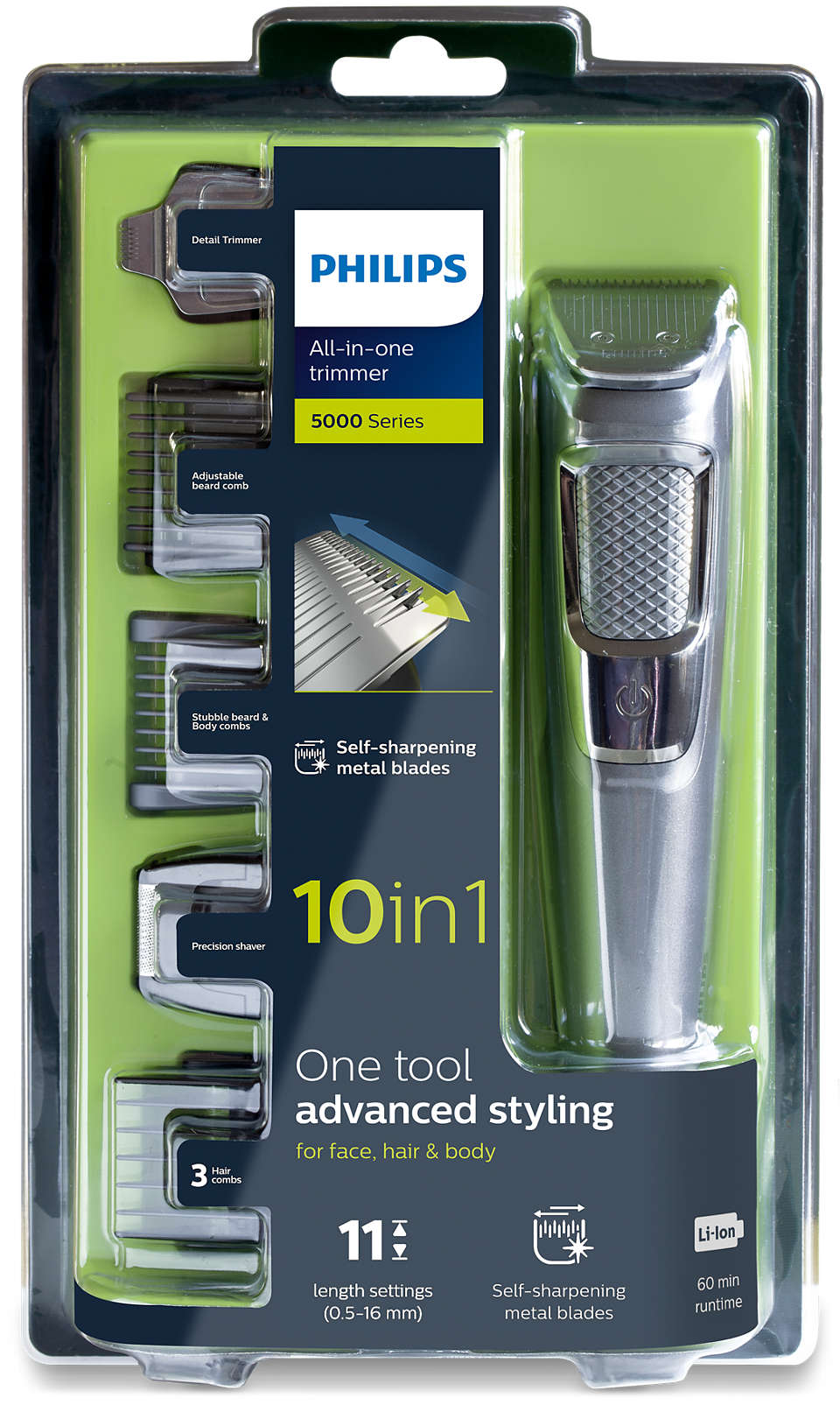 PHILIPS MG3750/33 ALL IN ONE 5000 SERIES TRIMMER FOR BEARD