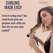 OROSSENTIALS ROUND HAIR BRUSH ORO-053 - Kunchals