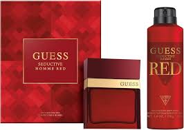 GUESS SEDUCTIVE HOMME RED GIFT SET MEN COFFRET POUR HOMME