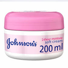 JOHNSONS SOFT CREAM 200ML FACE & BODY-PINK