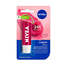 NIVEA 24H MOISTURE CHERRY SHINE LIP BALM 4.8G - Kunchals