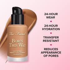 NEW Too Faced Born This Way Matte Waterproof Foundation GANACHE 1 oz BOXED