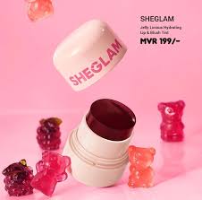 SHEGLAM Jelly-Licious Hydrating Lip & Blush Tint -10g Cheerio