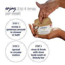 DOVE EXFOLIATING BODY POLISH BROWN SUGAR & COCONUT BUTTER 298G - Kunchals