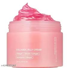 MedicubeCollagen Jelly Cream-50ml with Niacinamide and Freeze-Dried Collagen improves uneven skin tone, boosts hydration, and 24-hour glow. No artificial colors. Korean skincare(1.69 fl. oz.)