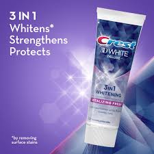 CREST 3 IN 1 WHITENING VITALIZING FRESH TOOTHPASTE 75ML