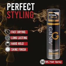 GATSBY EXTREME HOLD  SET & KEEP SPRAY ,66ML