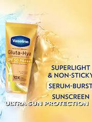 VASELINE GLUTA-HYA LUMINOUS DEFENSE SPF50 175ML - Kunchals