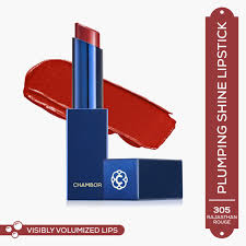 CHAMBOR COLOUR STUDIO TRES SHINE PLUMP 3G 305 RAJSTHAN ROUGE - Kunchals