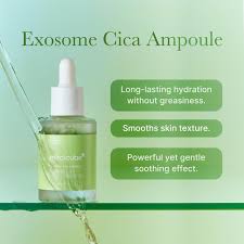 Medicube Exosome Cica Tea Tree Ampoule For Sensitive Skin With Centella Asiatica Help Reduce Redness And Breakouts. Low-Irritating, Moisturizing & Soothing Serum | Korean Skincare | 30Ml