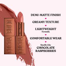 Too Faced Cocoa Bold Lipstick | High Pigment Lip with Creamy Texture + Matte Finish, Vegan + Cruelty Free