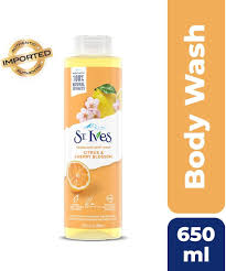 ST IVES CITRUS & CHERRY BLOSSOM ENERGIZING BODY WASH 650ML