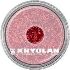 KRYOLAN POLYESTER GLITTER FINE BRIGHT RED