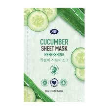 BOOTS CUCUMBER REFRESHING SHEET MASK 20ML