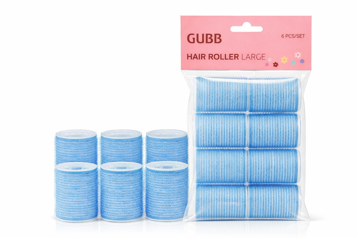 GUBB HAIR ROLLER LARGE 6PCS/SET - Kunchals