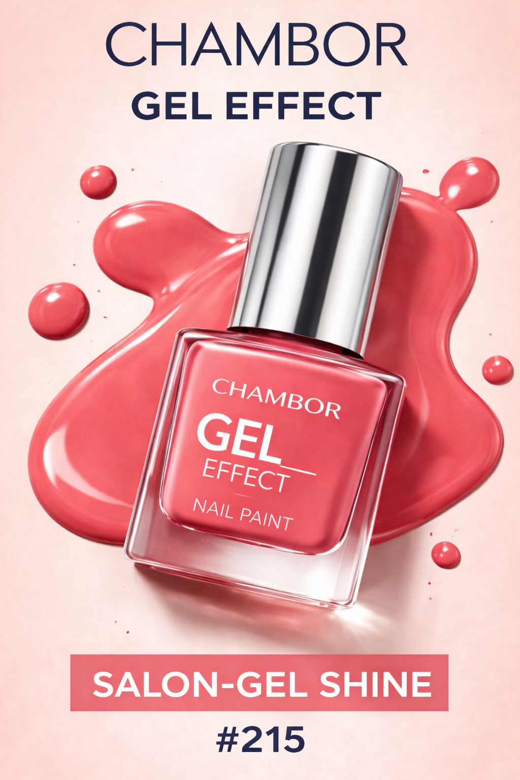 CHAMBOR GEL EFFECT NAIL PAINT 10ML 215