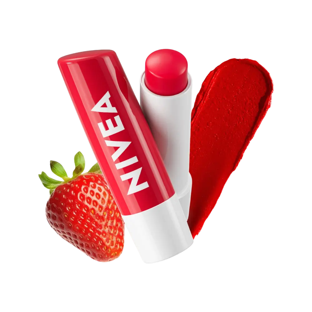 NIVEA 24H MOISTURE STRABERRY SHINE LIP BALM