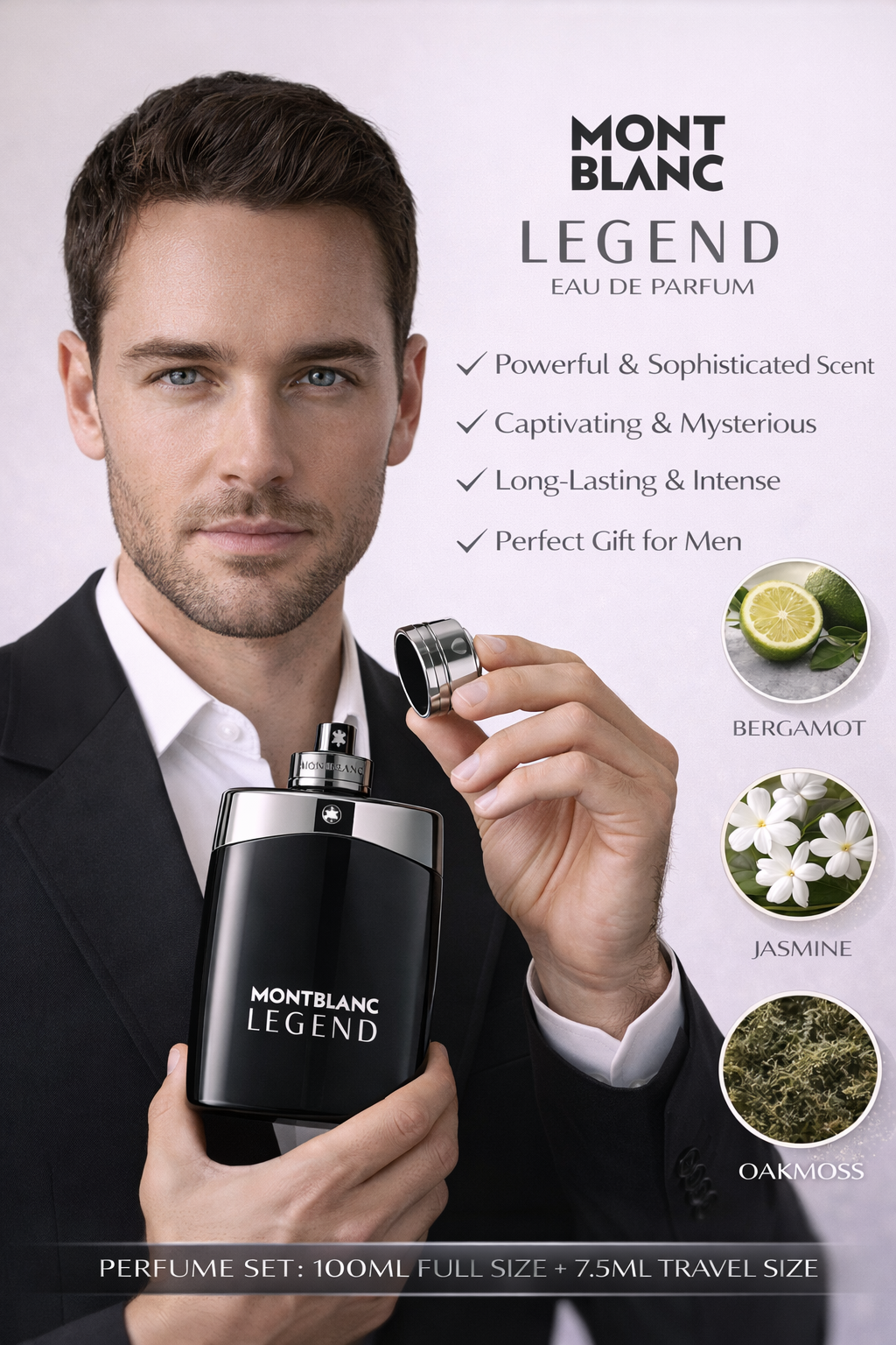 MONTBLANC LEGEND EDP POUR HOMME FOR MEN 100ML X 7.5 ML - Kunchals
