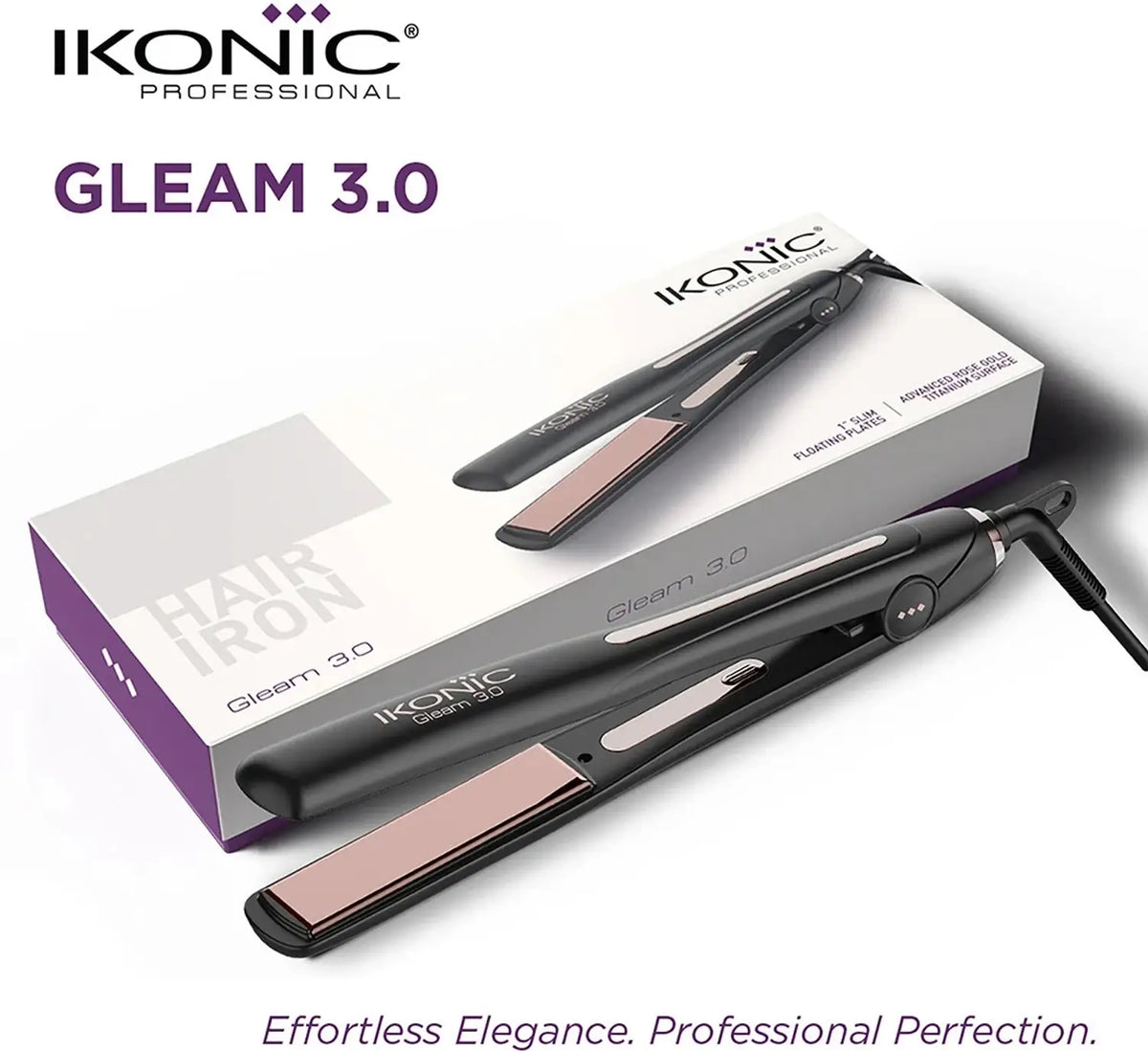 IKONIC PROFESSIONAL HAIR IRON GLEAM 3.0