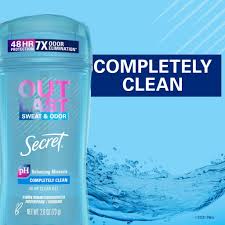 SECRET OUT LAST SWEET & ODOR 48H CLEAR GEL DEODORANT STICK - Kunchals