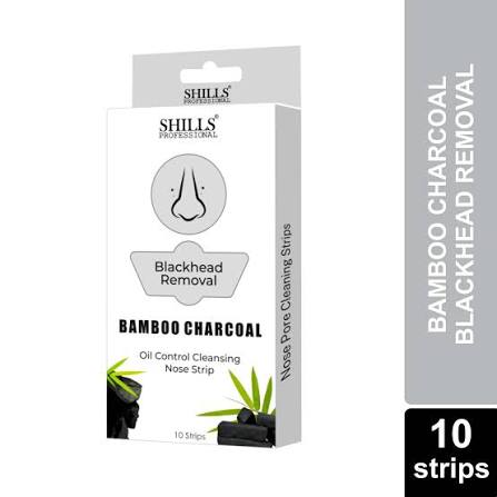 Shills Professional Bamboo Charcoal Nose Pore Strips (10-pack)