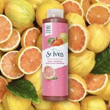 ST. IVES PINK  LEMON & MANDARIN ORANGE EXFOLIATING BODY WASH - Kunchals