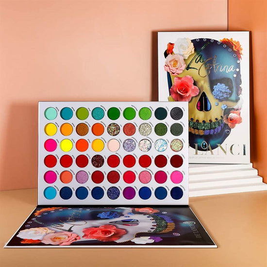 DE'LANCI Thr3E Strokes La Catrina Colorful Eyeshadow Palette.
