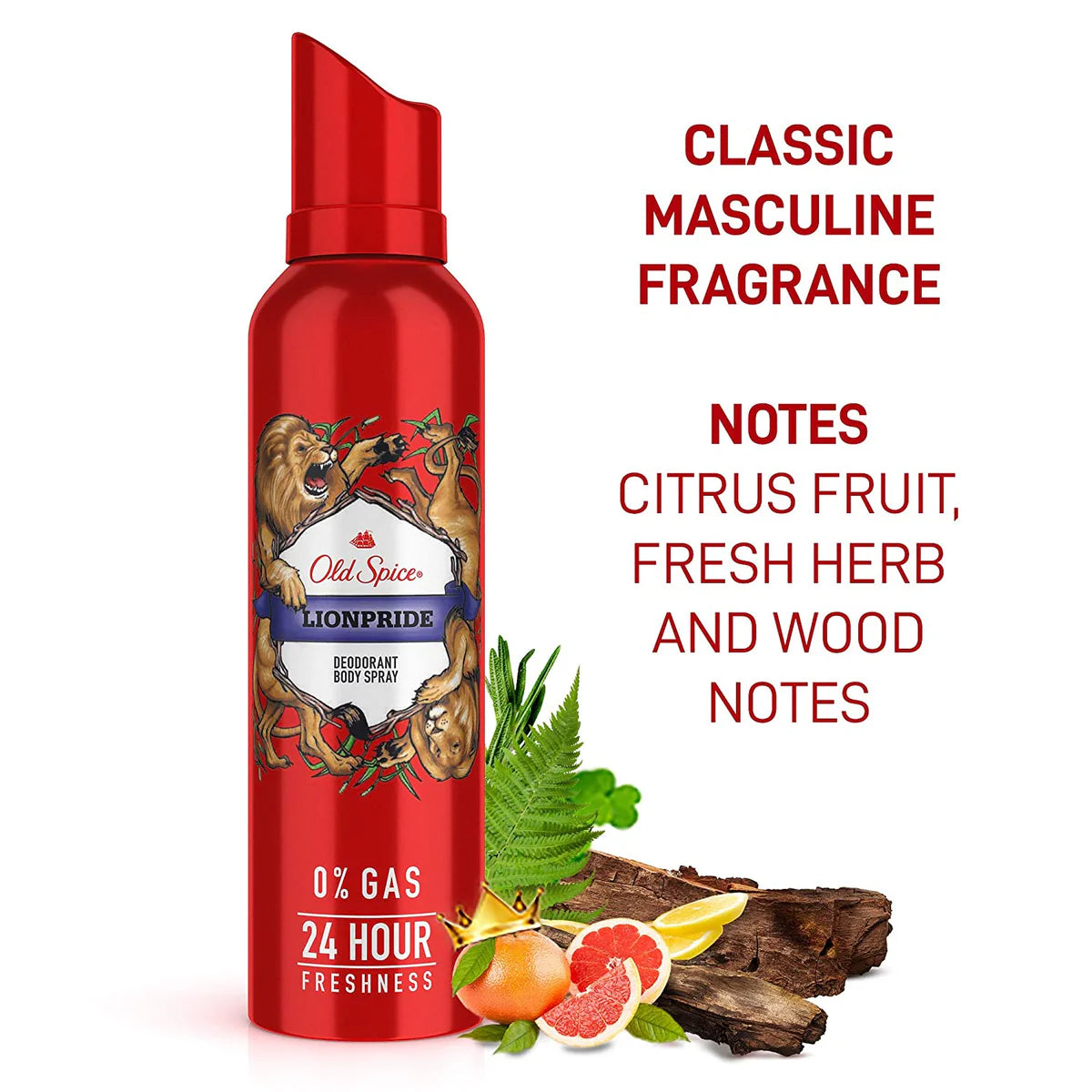 OLD SPICE LIONPRIDE DEODORANT BODY SPRAY 140ML