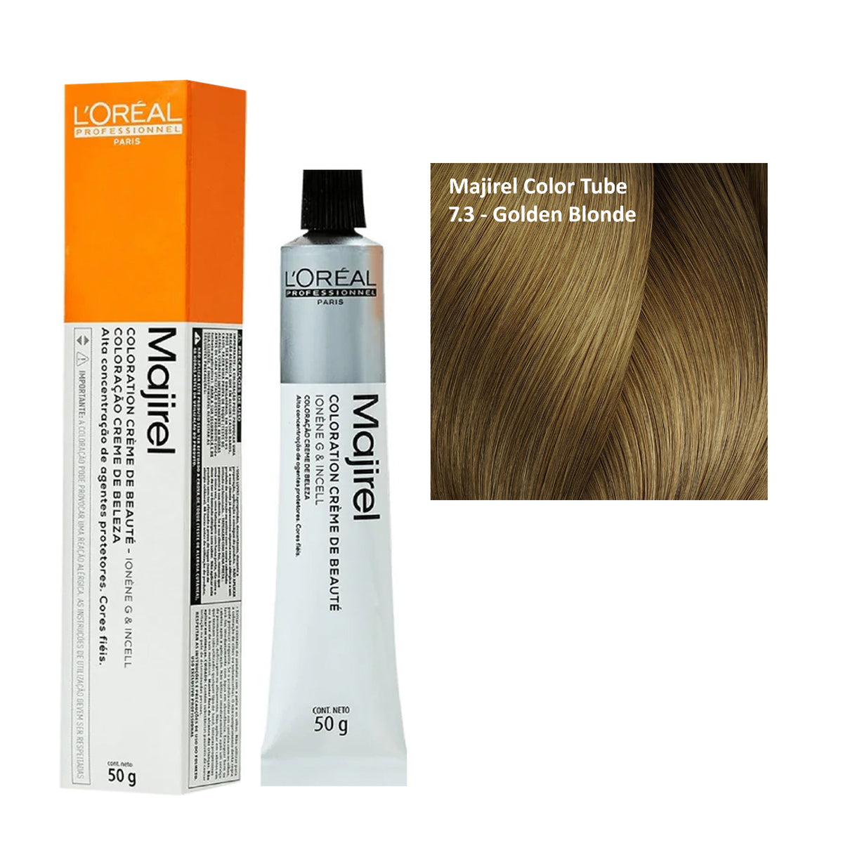 LOREAL PARIS MAJIREL HAIR COLOR 7.3, 49.5G