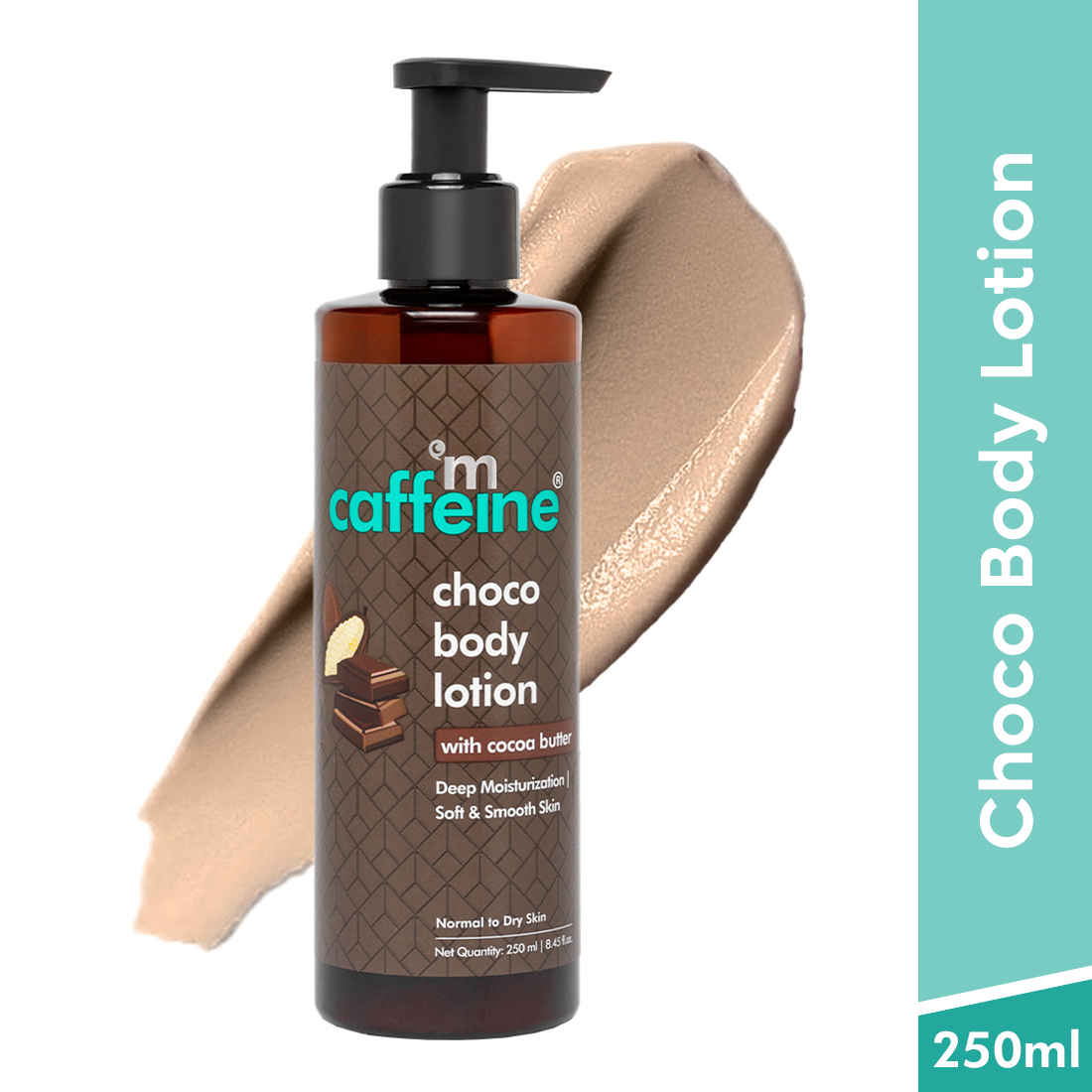 mCaffeine Choco Body Lotion with cocoa butter Deep Moisturization 250ml