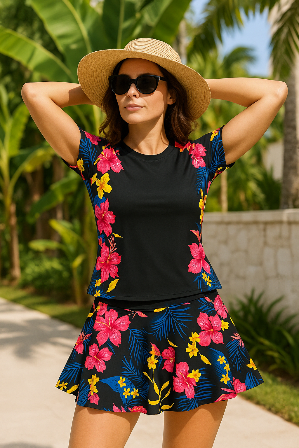 Ocean Breeze Tropical Swim Outfit