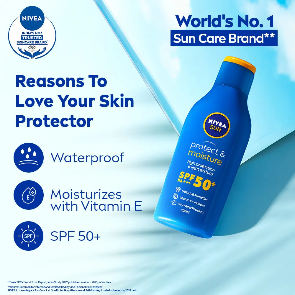 NIVEA SUN PROTECT & MOISTURE SPF50 125ML