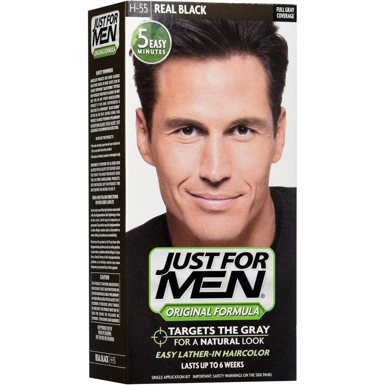 Just For Men Original Formula Shampoo-In Haircolour  H-55 Real Black