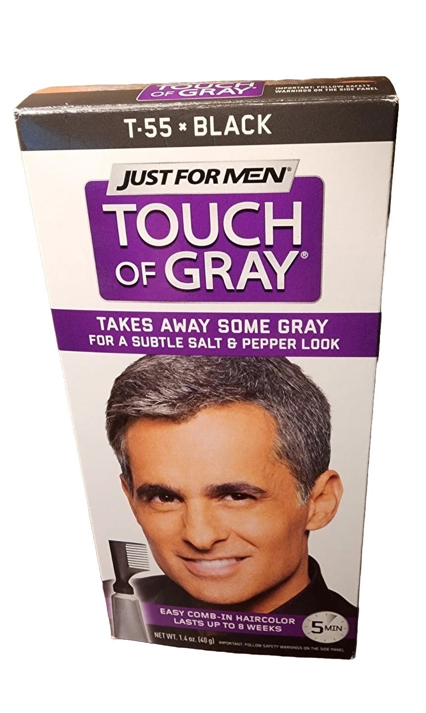 Just For Men Touch of Gray, Gray Hair Coloring for Men with Comb Applicator