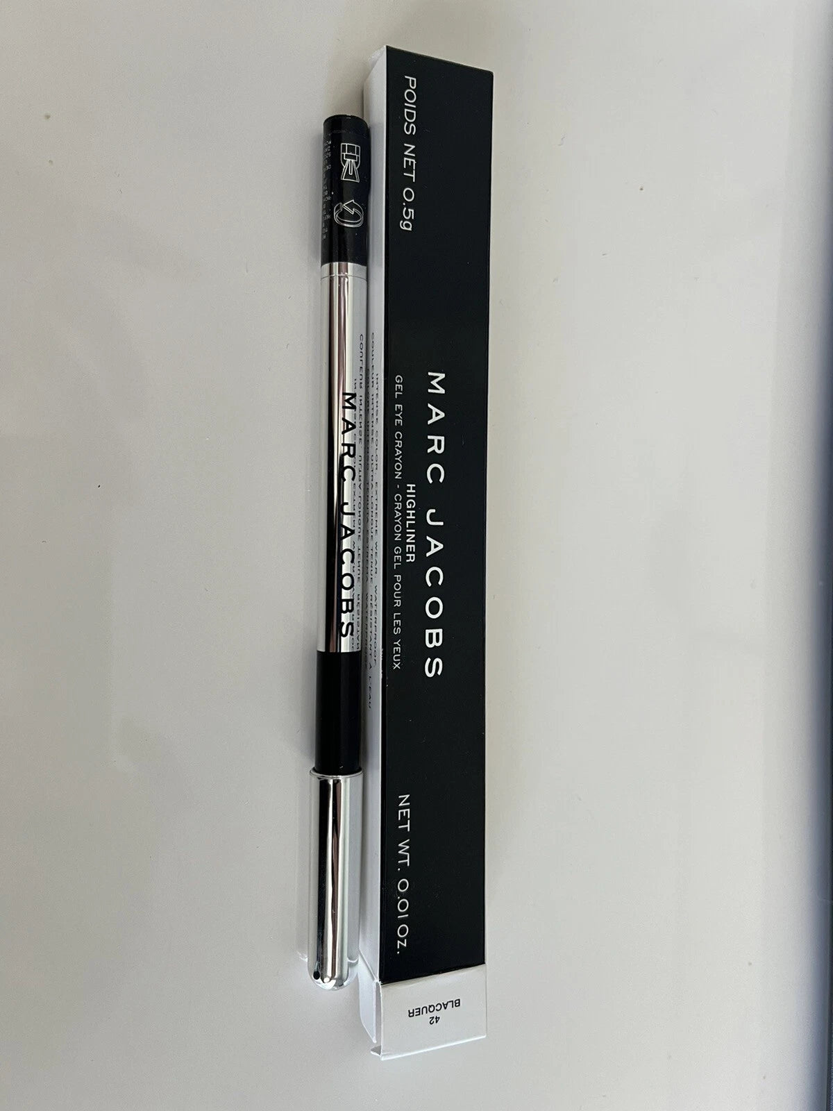 Marc Jacobs Highliner Gel Eye Crayon BLACQUER 42 NEW IN BOX waterproof