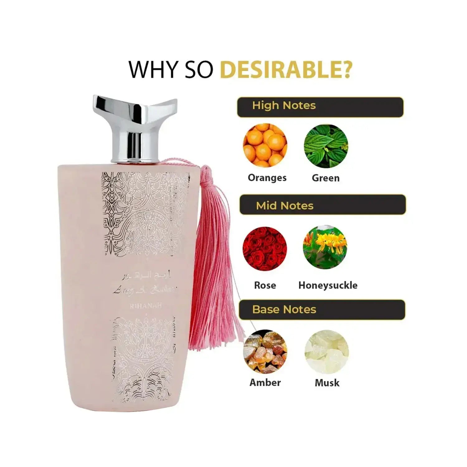 RIHANAH Areej Al Zahoor Perfume Eau de Parfum - 100 ml