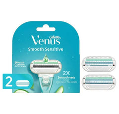 Gillette Venus Smooth Sensitive Aloe Extracts 2 Refills