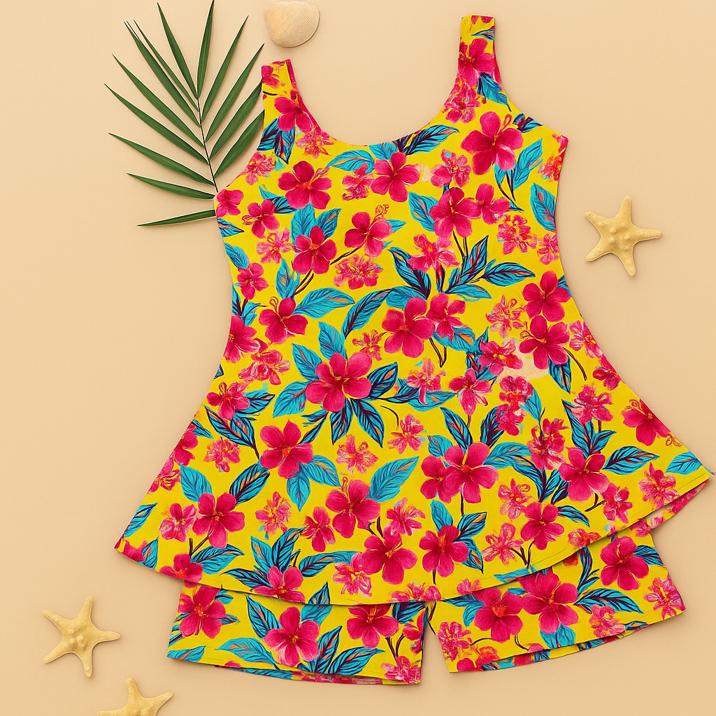 HIBISCUS HEAT RESORT CO-ORD