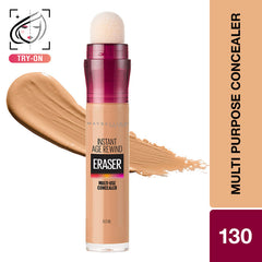 Maybelline New York Instant Age Rewind Eraser Multi Use Concealer - 130 Medium - 6ML